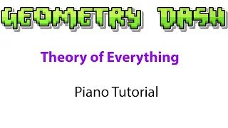 dj-Nate - Theory of Everything (Full Version) | Piano Tutorial