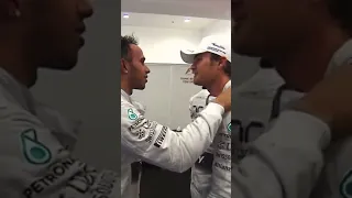 Lewis Hamilton congratulating Nico Rosberg on F1 Championship 🙏🏼