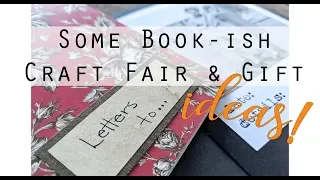 Tutorial - Book-ish Ideas for Craft Shows and Gifts - craft with me!