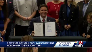 Gov. Ron DeSantis signs bill to expedite squatter removal process in Florida