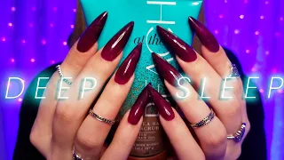 ASMR Gentle Tapping and Scratching for Sleep 💜 (No Talking) 💜Tapping With Long Nails