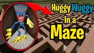 Can NIGHTMARE HUGGY WUGGY find me in a MAZE?! (Garry's Mod Sandbox) POPPY PLAYTIME CHAPTER 3