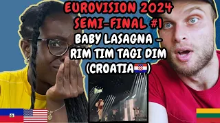 REACTION TO Baby Lasagna - Rim Tim Tagi Dim (Croatia 🇭🇷 Eurovision 2024 Semi-Final #1)