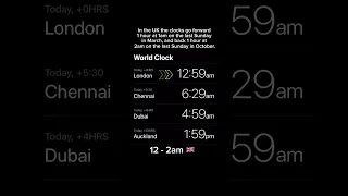 Time change in the UK | The clocks go forward in March | Summer Time | BST/GMT | United Kingdom |