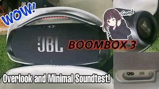 JBL Boombox 3 play at minimal Volume | Sounds is very impressive!