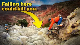 I Tried to Ride My Bike Down This DEADLY Trail (5 sketchy spots)