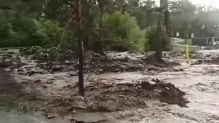 ⚡️Курорт Манжерок на Алтае утопает в грязи из-за схода селя