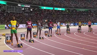 Men's 200M Semifinal Heat 1&3 World Championships Athletics Budapest 2023 Athletisme