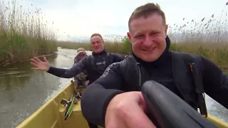Подводная охота на раскатах в Астрахани. Первая охота