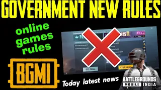 Government New rules For Online games | Reason for prime plus is not available in Bgmi | Tamil