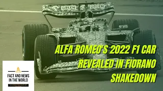 Alfa Romeo's 2022 F1 car revealed in Fiorano shakedown