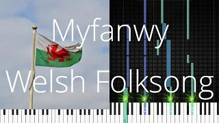 🎹 Myfanwy, Welsh Folksong, Synthesia Piano Tutorial