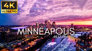 Minneapolis, Minnesota USA in 4K ULTRA HD by Drone (2023)