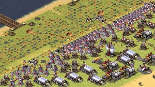 Red ALert 2 | Extra hard AI | 7 vs 1 | the hill conquer | France vs 7 random