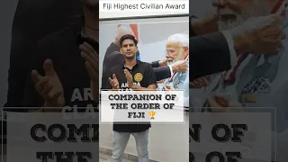 Big Honour for India 🇮🇳 | PM Modi Conferred With Fiji's Highest Civilian Honour #shorts #ytshorts
