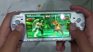 PSP 3000 Tekken 6 gameplay.