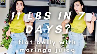 FLAT BELLY IN 7 DAYS WITH MORINGA POWDER DEBUNKING "lose 5KG IN 7 DAYS W/ MORINGA juice"