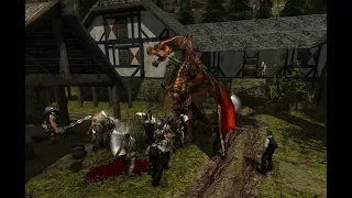 Gothic 2 - What happens when the Fire Dragon invades the Mercenary Camp?