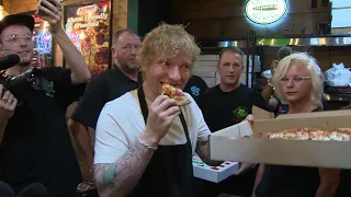 Ed Sheeran surprises fans at Caliente Pizza before Pittsburgh concert