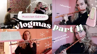 an unfiltered practice session and rehearsal🎵practice Gaubert with me! | katieflute vlogmas part 11