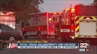 Fatal crash on university and arcadia