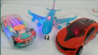 3d lights transparent airbus a386 and car।airplane,rc, transparent rc car,radio control airbus a386।