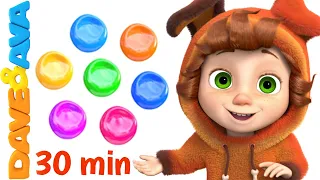 🌈  Learn Colors & Numbers | Baby Songs & Nursery Rhymes by Dave and Ava 🌈