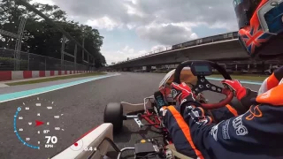 KF1 karting circuit onboard X30 Junior laps