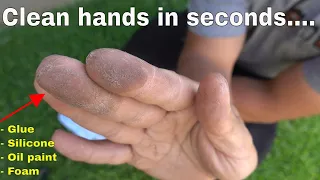 How to remove glue, silicone and oil paint from hands