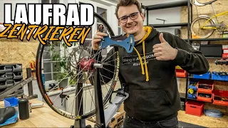 FAHRRAD LAUFRAD ZENTRIEREN - Achter, Seitenschlag oder Höhenschlag mit Zentrierständer entfernen