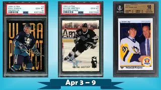 TOP 10 Highest Selling Hockey Cards from the Junk Wax Era on eBay | Apr 3 - 9, Ep 62