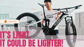 SUPERLIGHT fat ebike with Bafang M560 motor, less than 25kg!!!