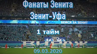 #ФанатыЗенита 1 тайм Зенит-Уфа 09.03.2020