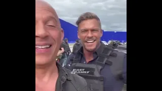 🎥 #FAST10 - #VinDiesel & #AlanRitchson On Set | #Shorts