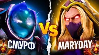 MARYDAY на ИНВОКЕРЕ Против Смурфа на АРК ВАРДЕНЕ 😈 | INVOKER DOTA | ИНВОКЕР ДОТА 2