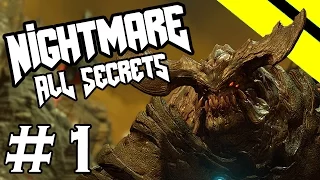 DOOM (2016) - Nightmare - All Secrets/Challenges - Episode 1