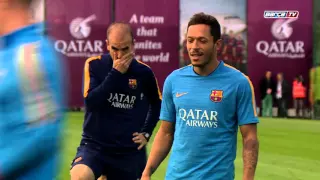 FCB Training Session: Ter Stegen back training with the squad