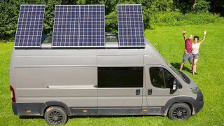 Installing 1000w Solar Panel Lift for Off Grid Campervan / Van Build S2E3