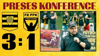 2. posma 2. kārta FK Kalupe 3:1 FK PPK/Betsafe (preses konference)