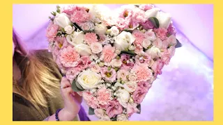 Create This STUNNING Funeral Heart Flower Tribute | How To | DIY Funeral Flowers