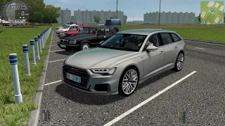 Audi A6 Avant Station Wagon | City Car Driving | Logitech G29 With Wheel Cam