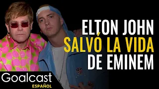 Dentro de la IMPROBABLE Amistad de ELTON JOHN Y EMINEM | Historias De Vida | Goalcast Español