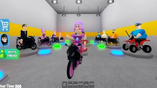 🏍️BIKER BARRY'S PRISON RUN (Obby) And BECAME a ALL MORPHS #roblox #obby
