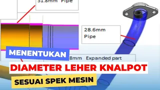 Menentukan Ukuran Diameter Leher Knalpot Sesuai Spek Mesin.