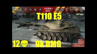 World Of Tanks T110E5  9359 Damage 12 Kills || #T110E5 #T110E5wot #гайдT110E5