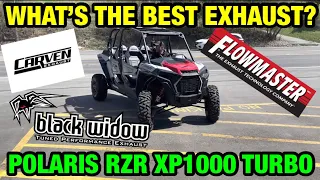 We Tested 4 Different Mufflers on a 2021 Polaris RZR XP 1000 TURBO!