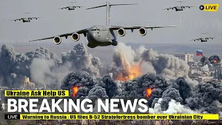 Warning to Russia : US flies B-52 Stratofortress bomber over Ukrainian City