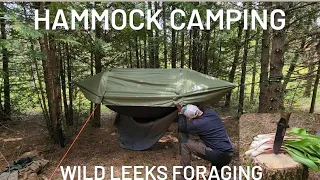 HAMMOCK CAMPING/ WILD LEEK FORAGING