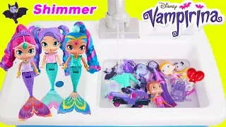 Shimmer and Shine + Vampirina Morning Routine for LOL Surprise Dolls