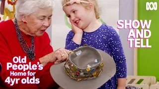 4 year olds present show and tell with their older friends | Old People's Home For 4 Year Olds